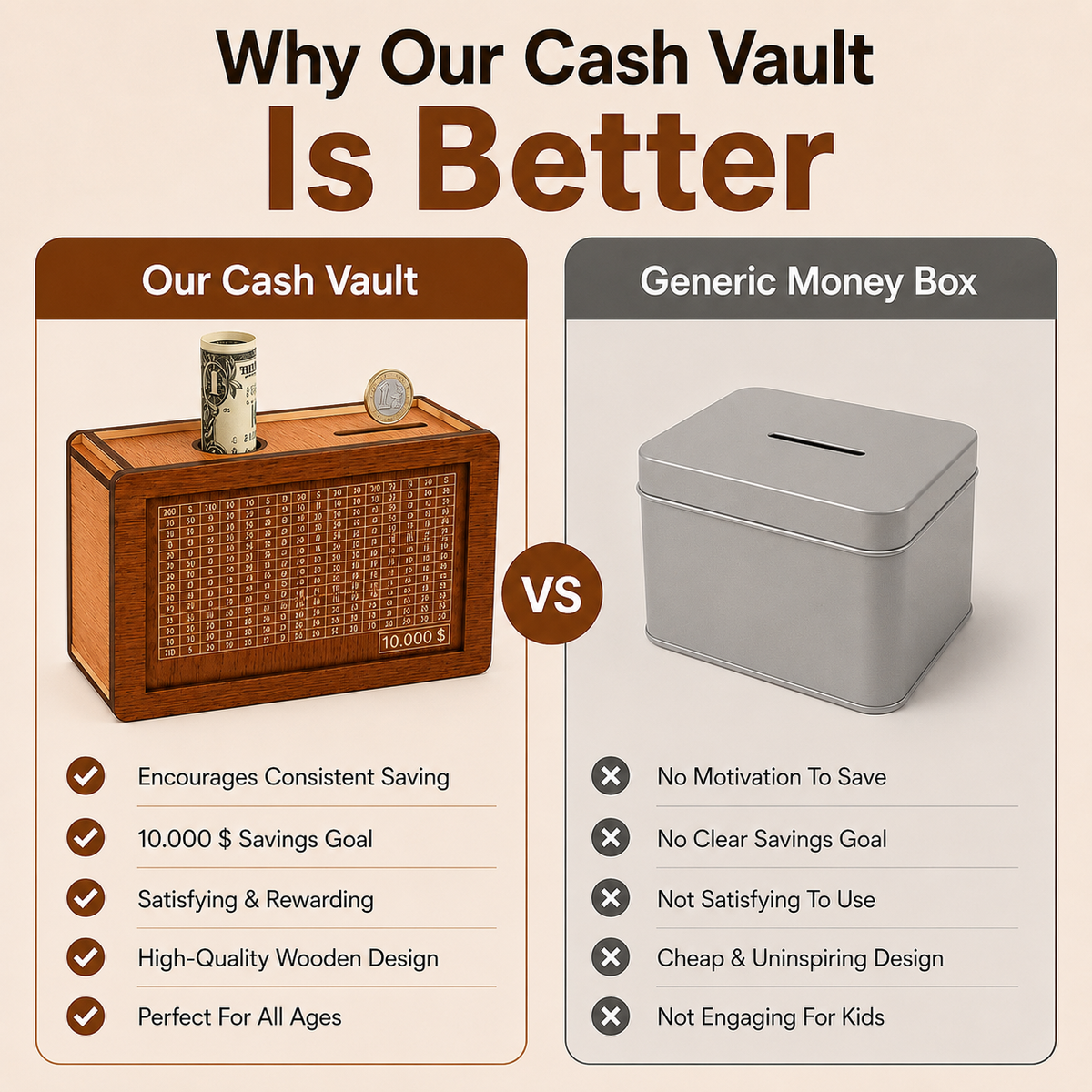 SaveVault™ - Save It. Lock It. Smash It.